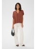 Kaffe Kurzarm-Bluse KAgina Loose fit in Henna