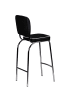 FineBuy Barstuhl in Schwarz / Kunstleder / 40x38x110