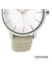 Oozoo Analog-Armbanduhr Oozoo Timepieces beige groß (ca. 40mm)