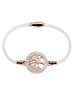 Adeliás Damen Armband Lebensbaum aus Edelstahl 18 cm in rosé