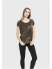 Urban Classics T-Shirt in olive camo