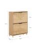 SoBuy Schuhschrank in Hell-Eiche - (W) 24 x (H) 83 x (L) 60 cm