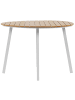 Beliani Esstisch CAVOLI in Braun/Weiß - (W) 105 x (H) 73 x (L) 105 cm