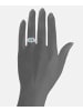 Diamant L'éternel Ring aus 375 Weißgold mit Diamant mit Topas Herz-Design