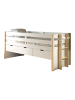 58 aufm Kessel KOJENBETT Karissa 219x100x98 aus Massivholz+MDF in Weiß/natur