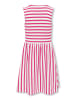 KIDS ONLY Sommerkleid KOGNELLA S/L CUTLINE DRESS in cloud dancer/Stripes Raspberry Rose