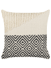 Beliani 2er-Set Dekokissen CALANTHE in Beige/Schwarz