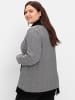 sheego Strickjacke in schwarz-weiß