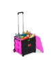 relaxdays Einkaufstrolley in Pink/ Schwarz