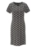 Aniston SELECTED Jerseykleid in schwarz-offwhite