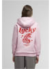 Mister Tee Mister Tee Lucky Cherry Ladies Fluffy Hoody in softpink