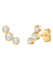Rafaela Donata Ohrringe aus Sterling Silber mit Zirkonia in gelbgold