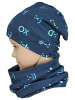 TupTam Unisex Set Kinder Beanie Mütze Schlauchschal in anthrazit-kombi