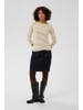 Kaffe Langarm-Shirt KAliddy Regular fit in Chalk/Petrified - Pink Heart