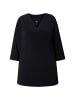 Ulla Popken Longshirt in schwarz
