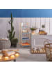 relaxdays Badregal in Grau - (B)36 x (H)98 x (T)34,5 cm