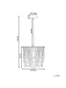 Beliani Kronleuchter VERUGAL in Braun - (W) 36 x (H) 120 x (L) 36 cm