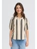 Fransa Kurzarm-Bluse FRMADDIE Regular fit in WIDE STRIPE METEORITE