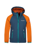 Trollkids Softshell Jacke Zip Off "Rondane" in Zimt/Nachtblau/Dunkelblau