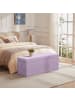 SONGMICS Sitzbank Minota in Lila - (B)110 x (H)38 x (T)38 cm