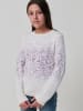 KOROSHI Weicher Jacquard-Strickjersey für Mädchen in weiß