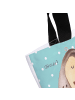 Mr. & Mrs. Panda Tote Bag Eulen Liebe ohne Spruch in Türkis Pastell