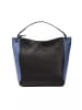 Pompei Donatella Schwarz Leder Damen Schulter Tasche