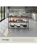 tectake Küchenregal Akeley 120 x 60 x 90,5 cm, Industrial Holz dunkel, rustikal