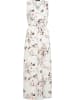 Cloud5ive Cloud5ive Maxi Kleid in Wickeloptik mit Blumen All Over Print in white