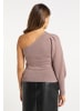 faina Damen Strickpullover in Dunkeltaupe
