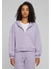 Urban Classics Zip-Kapuzenpullover in dustylilac