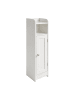 relaxdays Badezimmerschrank in Weiß - (B)18 x (H)80 x (T)20 cm