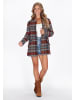 IZIA Coat in beige blue