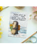 Mr. & Mrs. Panda Ansichtskarte Pinguin Pommestüte Design mit Spruch in Weiß