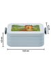 Mr. & Mrs. Panda Brotdose Otter Blumenstrauß Design ohne Spruch in Blau Pastell