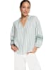 Zero  Schlupfbluse mit Streifen in Cream/Blue