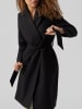Vero Moda Eleganter Mantel mit Bindegürtel Legere Coat Winterjacke in Schwarz