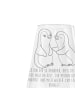 Mr. & Mrs. Panda Weinglas Pinguine trösten mit Spruch in Transparent