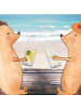 Mr. & Mrs. Panda Wasserglas Kaffee Tasse ohne Spruch in Transparent
