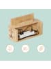 relaxdays Kabelbox in Natur - (B)30 x (H)16 x (T)13 cm