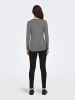 JACQUELINE de YONG Langarm Shirt Dünner Basic Pullover JDYSUMA in Grau-3
