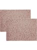 Erwin Müller Jacquard, Baumwollmischung, Gewebt Tischset 2er-Pack Malaga in rosè