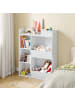 SoBuy Bücherregal in Mattweiß - (W) 34 x (H) 104 x (L) 80 cm