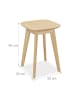 relaxdays Esszimmerhocker in Natur - (B)33 x (H)46 x (T)33 cm