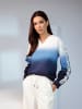 Heine Sweatshirt in marine-ecru-gemustert