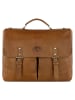 KLONDIKE 1896 Rush Louis Aktentasche Leder 38 cm Laptopfach in cognac