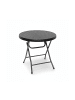 Gartentisch Bastian in Schwarz - (H)74 x ø80 cm