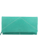 Greenburry Tumble Nappa Geldbörse Leder 19 cm in aqua green