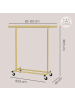 SONGMICS Kleiderständer Pataye in Gold - (B)45 x (H)161.5 x (T)132 cm