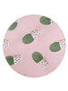 Beliani Kinderteppich ELDIVAN in Rosa/Grün - (W) 120 x (H) 1 x (L) 120 cm